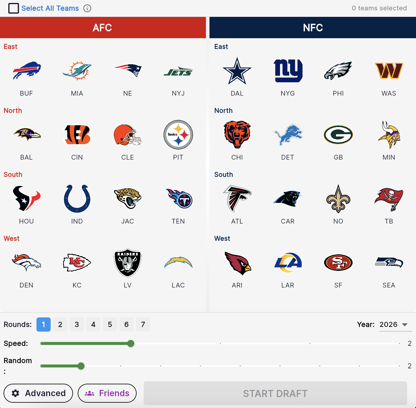 Predict the draft